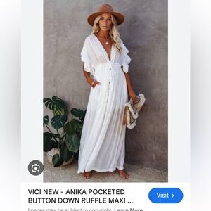 White Vici Anika Maxi Dress